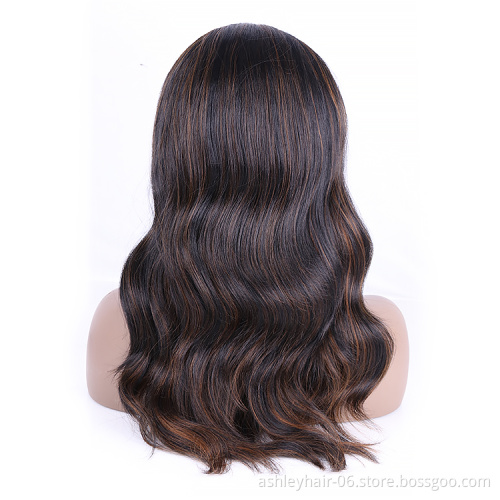 Julianna Kanekalon Headband Wig Black Woman Body Wave 22 inch Black 1B/27 Bone Straight Synthetic Headband Wig headband Wigs